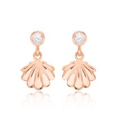 Cercei argint rose gold scoica cu piatra DiAmanti DIA3280-EAR